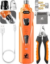 Heusom Silent Groom Pro Nail Grinder, Heusom Dog Nail Trimmer, Rechargeable USB