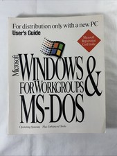 Microsoft Windows For Workgroups  MS-DOS Users Guide Book 1994