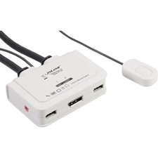 InLine KVM Switch, 2 porte, USB DisplayPort, Audio, all-in-one