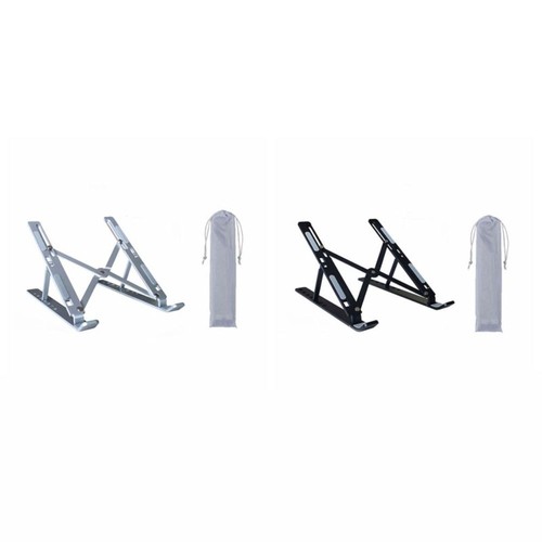 Aluminum Alloy Laptop Cooling Bracket Lifting Foldable Laptop Stand Office - Picture 3 of 14