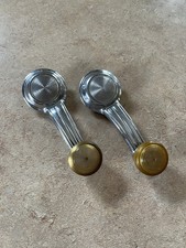 Vintage 1967-1973 Gm Chevrolet Interior Window Handle Cranks Pair Gold Knobs