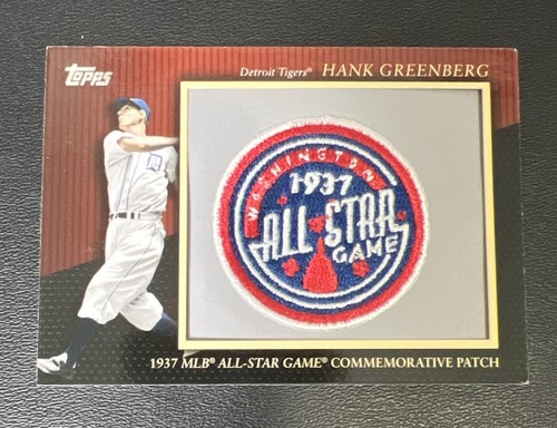 Hank Greenberg 2010 Topps 1937 MLB All-Star Game Commemorative Patch #MCP105 - 第 1/2 張圖片