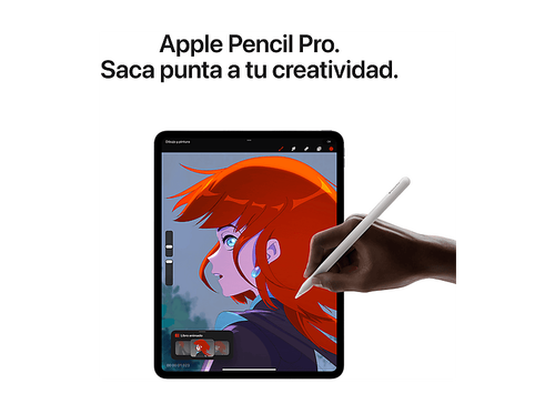 Apple iPad Pro (2024),1TB,Plata, 13", WiFi+CELL,Pantalla estándar,Chip M4, 10GPU - Imagen 7 de 10