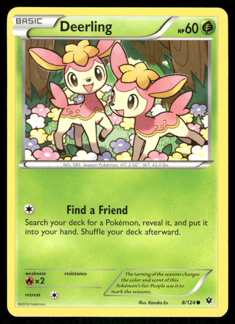 Deerling 8/124 - Fates Collide - Common NM