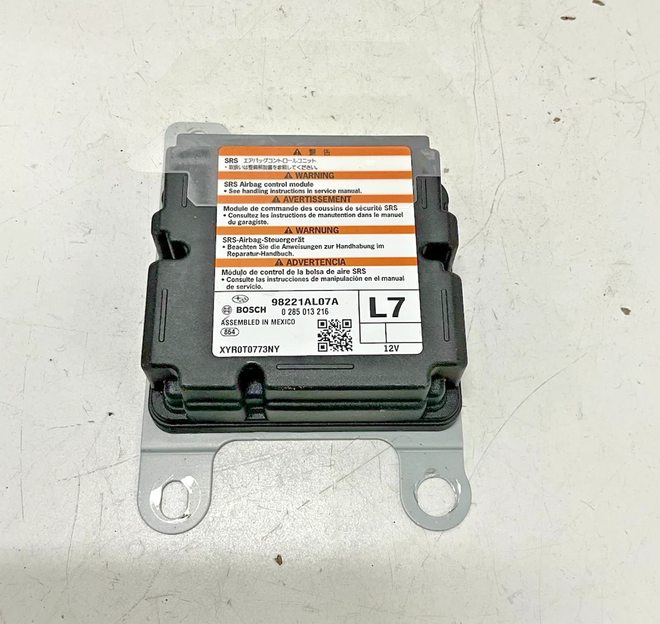 2017 SUBARU OUTBACK módulo de controle de saco de impacto 98221AL07A FABRICANTE DE EQUIPAMENTO ORIGINAL - Imagem 2 de 4