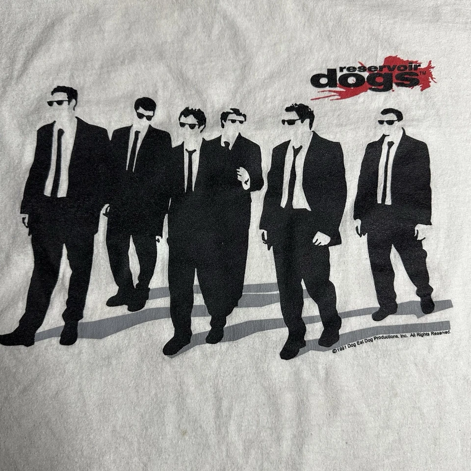 Camisa De Colección Reservoir Dogs Para Hombres XL Blanca Película Promo Steve & Barrys Etiqueta 1991 Foto 3 de 4
