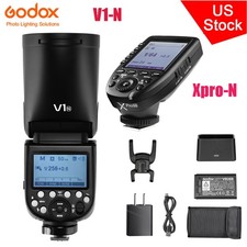 Godox V1-N 2.4G TTL Round Head Camera Flash Speedlite for Nikon Xpro-N Trigger