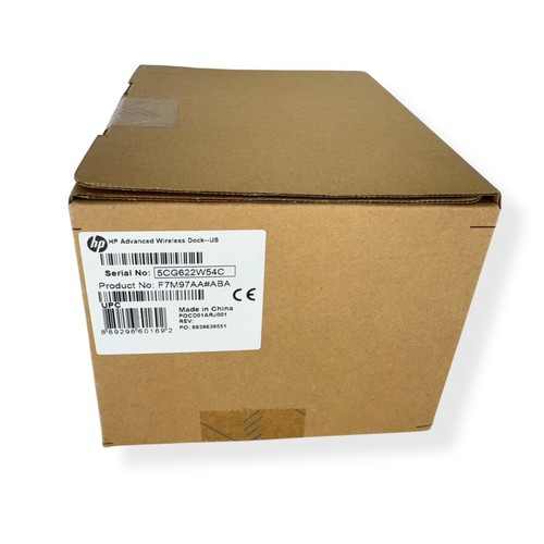 HP Advanced Wireless Docking Station - F7M96AV#ABA WIGIG Universal Compatibility - Picture 1 of 6