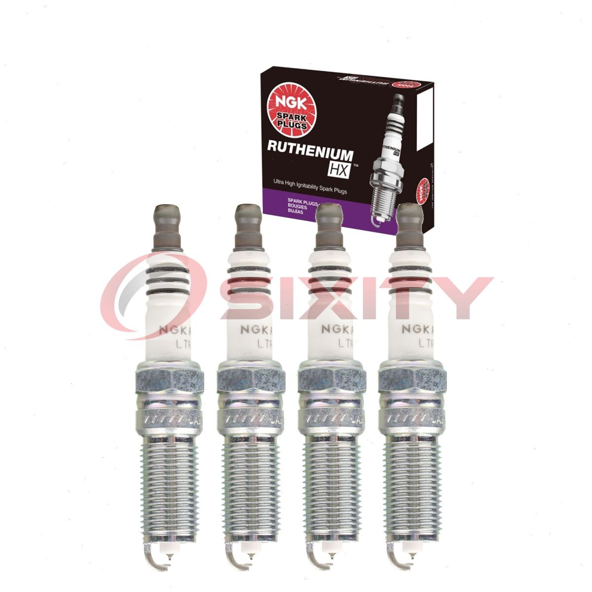 4 pc NGK Ruthenium HX Spark Plugs for 2013-2020 Ford Fusion 1.6L 2.0L L4 xo