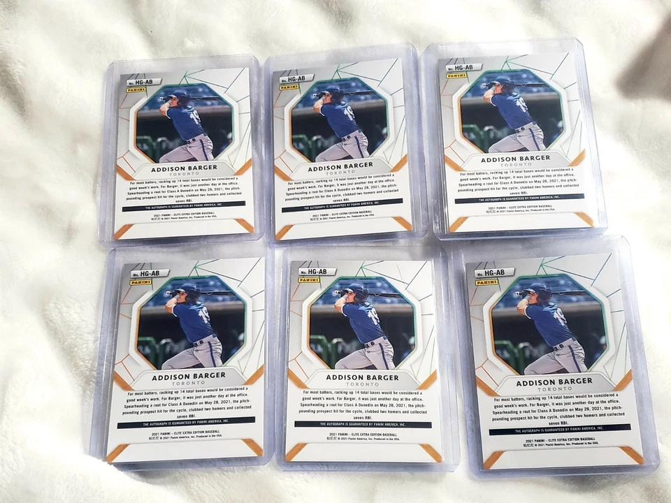 2022 Panini Elite Extra Edition Addison Barger Hidden Gems #HG-AB TOR Blue Jays - Image 2 of 2