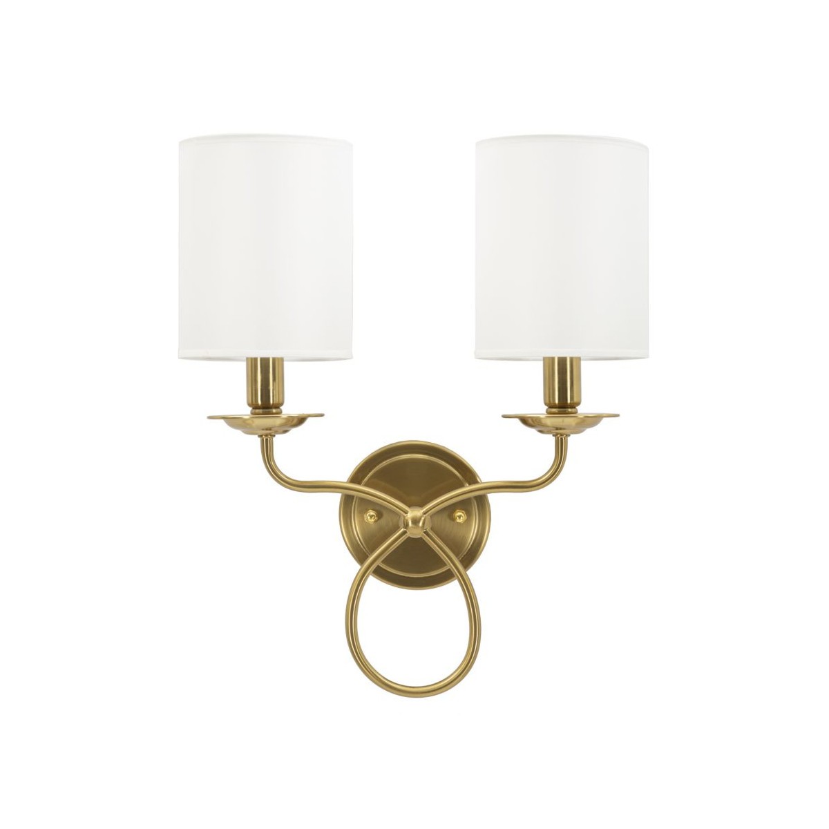 Applique murale Zagreb 43cm blanc et or pour éclairage intérieur