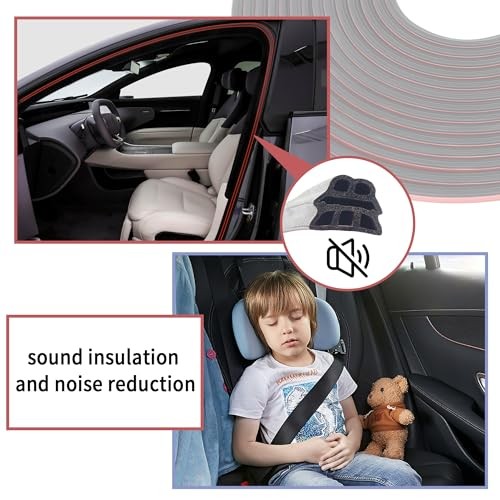 Universal Rubber Weather Stripping with Upgrade 3 Layer Sound-Proofing 32.8Ft