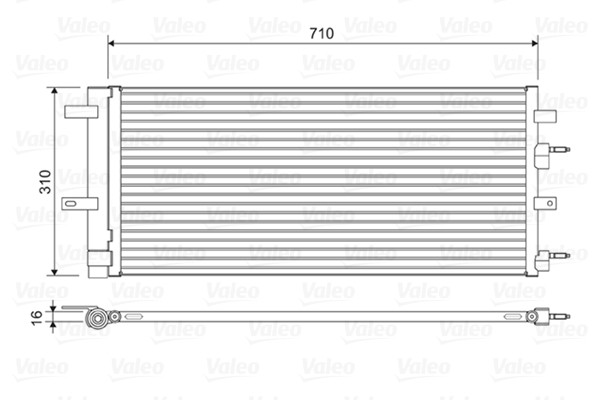 Condenseur climatisation Valeo 822618 pour réparer une baisse de climatisation