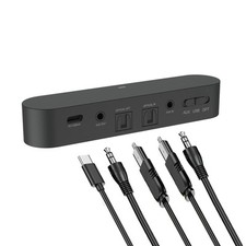 Eppfun LE Audio Bluetooth 5.4 Transmitter AptX Lossless TV PS5 AUX USB