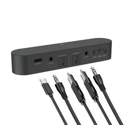 Eppfun LE Audio Bluetooth 5.4 Transmitter AptX Lossless TV PS5 AUX USB 