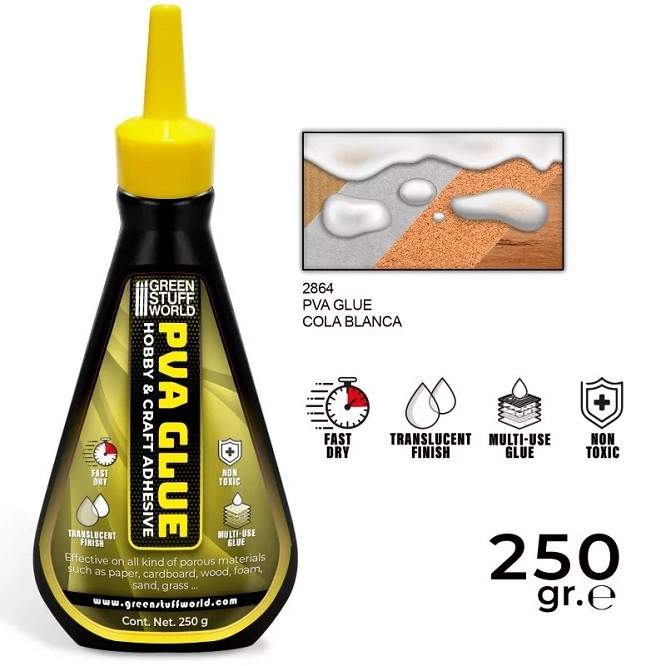 Green Stuff World GSW2864 - PVA Glue 250g - New