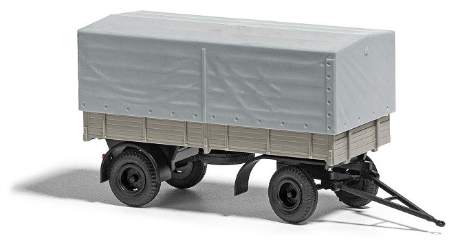 Busch 53351 - 1/87 / H0 IFA HL 80, With Gray Tarpaulin - New
