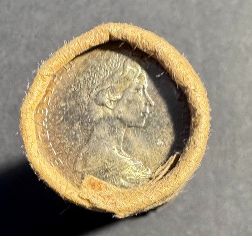 RARE ORIGINAL 1966 5 CENT ROLL ROYAL AUST MINT FROM FIRST YEAR OF DECIMAL CURR - Picture 3 of 4