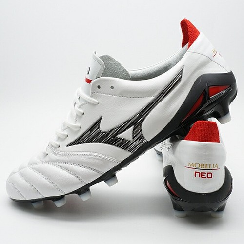 Mizuno Morelia NEO 4 P1GA233009 White Soccer Cleats US10.5 Lightweight Fit