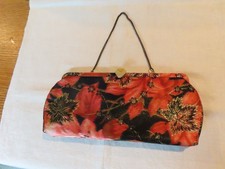 Vintage Evening Bag Clutch Purse w/ chain strap circa 1950s or 1960s