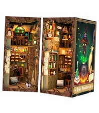 Book Nook Kit, DIY Miniature House Kit 3D Wooden Puzzle Craft Kit for Adults