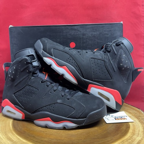 Nike Air Jordan 6 Retro Black Infrared size 10 OG VI 384664–023 White Red IV XI