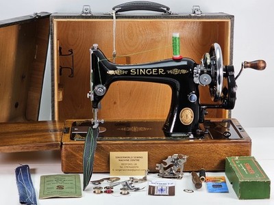 Atemberaubende 1952 Singer 99k HeavyDuty Nähmaschine, gewartet, für Leder, Stoff