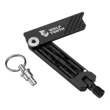 Wolf Tooth 6-Bit Hex Wrench Multi-Tool with Key Ring - Compact,