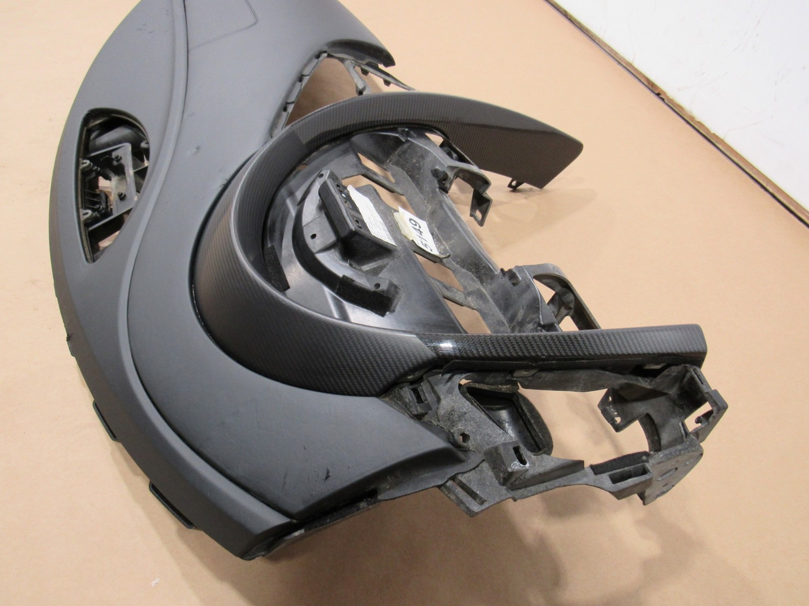 14-17 Audi R8 V10 2015 Dashboard Instrument Panel Cover W/ Carbon Assembly ;:O