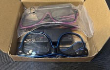  2x LED Light up Glasses Battery Operated Glowing Luminous Blue  Purple F/S
