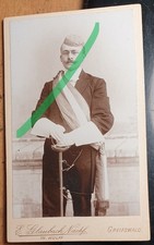 Helmut Vogeler ? Sommer 1901 - in Wichs - CDV Th. Wulff Greifswald / Studentika