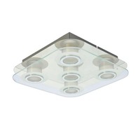 Weiß Chrom Durchsichtig Moderne Deckenlampe Deckenleuchte 5X5,5W/Led