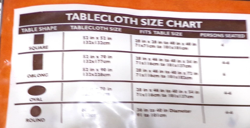 Tablecloth, Leaves on Soft Yellow Background, 52"x 90", Rectangular, Vinyl - Image 3 of 3