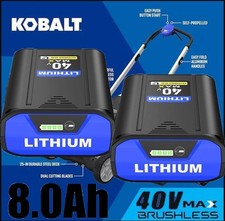 1/2PACK For Kobalt 40v MAX 8.0 Ah Extended Run Li-Ion Battery KB440-03 KB540-06