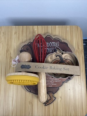 Mud Pie Kitchen Pumpkin Cookie Baking Set : Whisk, Cutter, Stamp & Recipe