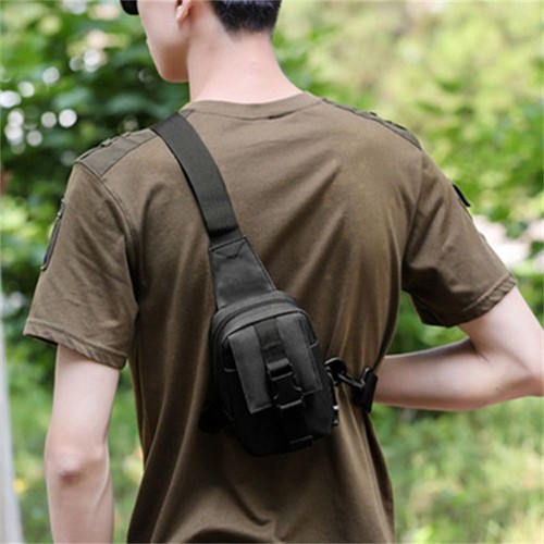Men Small Chest Bag Pack Travel Sport Shoulder Sling Backpack Crossbody Outdoor - Picture 7 of 15