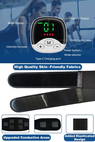 Ab Stimulator Muscle Toner,Abs Muscle Stimulator Abdominal Toning Fitness Bel... - Picture 6 of 6