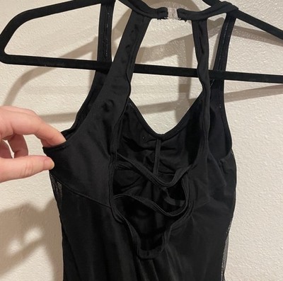 Ballet Gymnastics Black Leotard So Danca Size XL  Adult