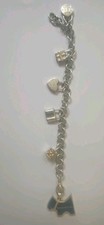 Tiffany & Co Return to Tiffany Heart Tag Charm Bracelet 925 Silver 38.19g Box