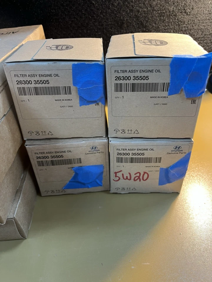 Filtros de aceite de motor originales con arandelas para 14 - 23 HYUNDAI ELANTRA 2.0L 1999CC Foto 3 de 4