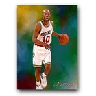 Sam Cassell Art Card Limited 6/50 Edward Vela Signed (Houston Rockets)