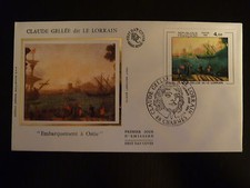 FRANCE PREMIER JOUR FDC YVERT 2211  PEINTURE DE LE LORRAIN   4F  CHARMES   1982