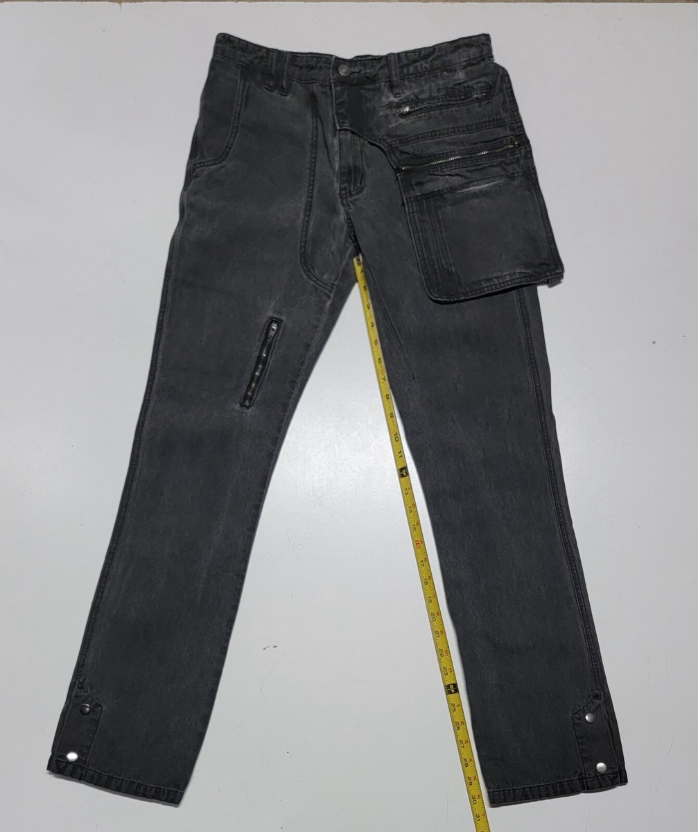 Jaded London Holster Jeans Straight Fit Black Men's Size 30