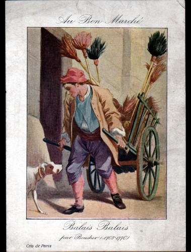 CHROMO AU BON MARCHE BOUCICAUT PARIS 1897 ENFANTS DEGUISES INSECTES LIBELLULES
