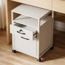 Under Desk Storage Cabinet Office 2/3 Drawer Printer Stand Filing Cabinet Wheels