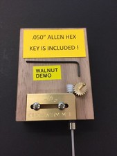 WORM GEAR SET 2MM SHAFTS DIY MAKER ADJUSTABLE BRASS CINCH-WORM BRACKET 20:1  !