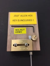 WORM GEAR SET 2MM SHAFTS DIY MAKER ADJUSTABLE BRASS CINCH-WORM BRACKET 20:1  !