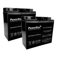PowerStar 12V 18AH SLA Battery for Pride Mobility Revo Scooter - 2 Pack