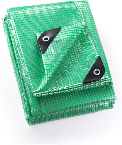 Clear Green Tarp Heavy Duty 10x10 Feet Waterproof for Greenhouse Outdoor Garden