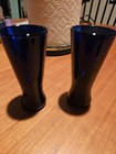 6 Cobalt Blue Glass Shot Glasses. Central Park San Francisco Sea World — photo 4